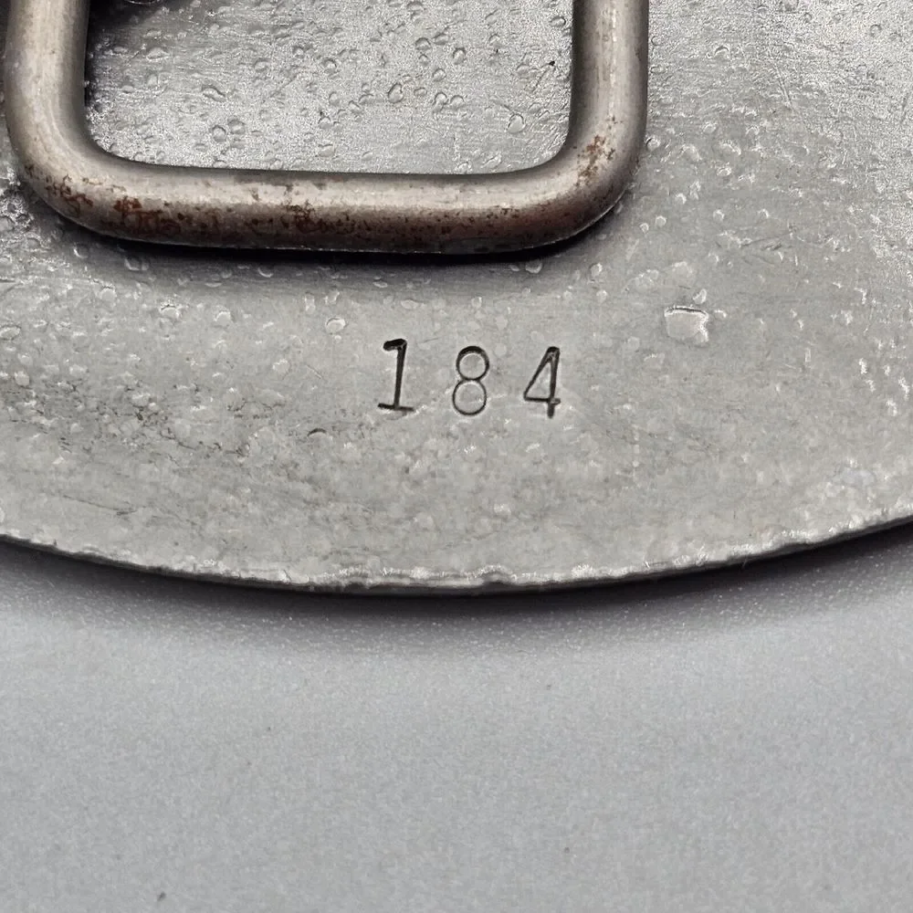 Wisconsin Sesquicentennial Belt Buckle Pewter Eagle 1998 Winnebago County Fair